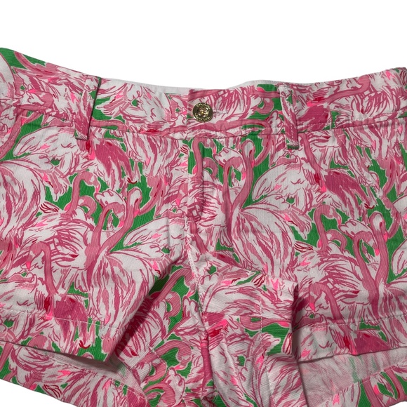 Lilly‎ Pulitzer 4 Swan Print Shorts The Walsh Pockets - Picture 3 of 4